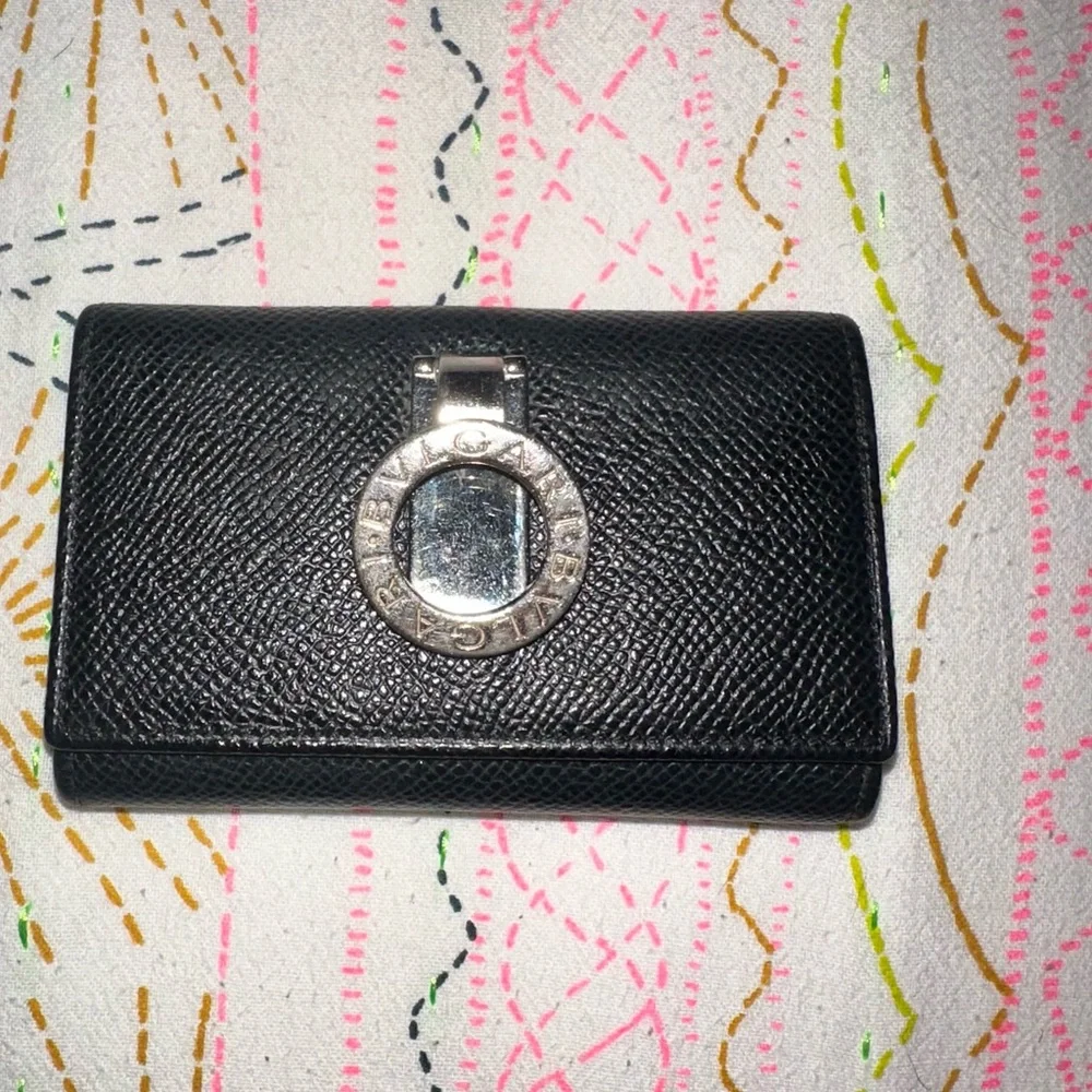 BVLGARI BLACK WALLET/KEY HOLDER